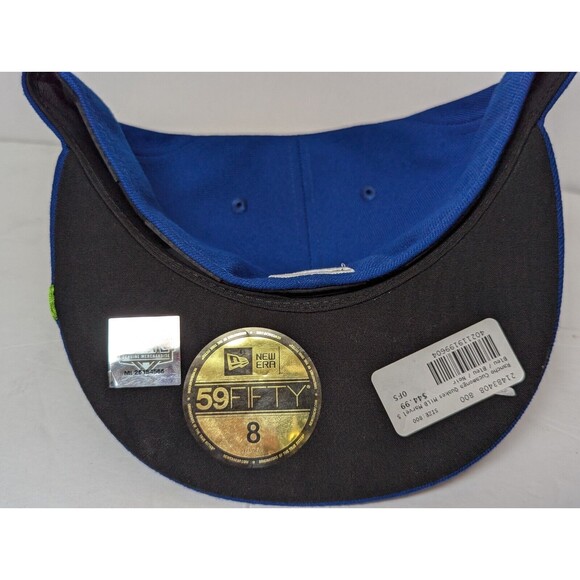New Era Blue Rancho Cucamonga Quakes Marvel x Minor League 59FIFTY Fitted Sz 8" - Picture 5 of 5